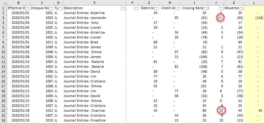  Armarecon training image (Bank reconciliation excel add-ins ) - excel screen 1 related to Ref Balance button