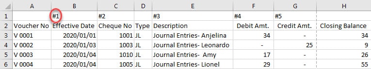 Armarecon training image (Bank reconciliation excel add-ins ) - excel screen 4 related to Consolidation