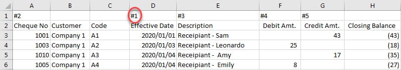 Armarecon training image (Bank reconciliation excel add-ins ) - excel screen 5 related to Consolidation